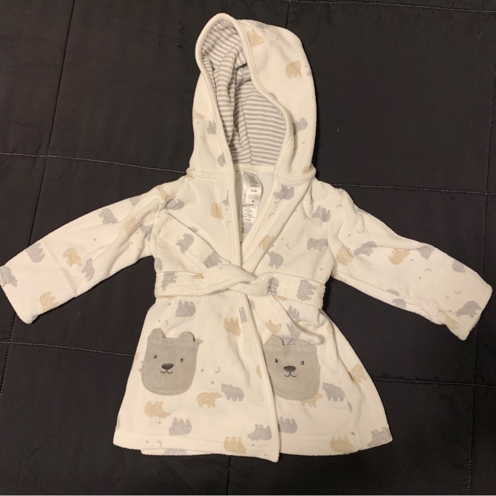 Carter’s Just One You Baby Bear Hooded Terry Robe 0-9m